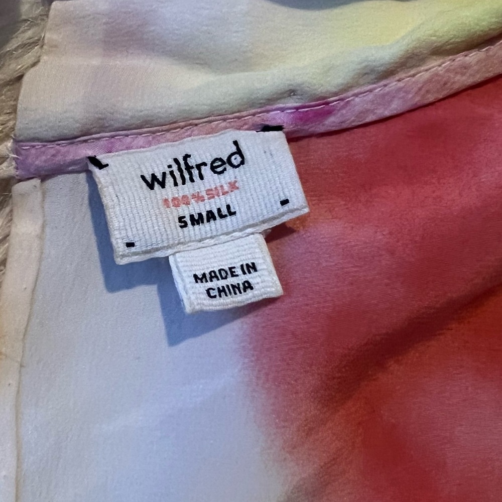 Wilfred | Aritizia Silk Watercolor Sheath Dress - Picture 6 of 11